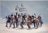 George Catlin Snow-Shoe Dance painting